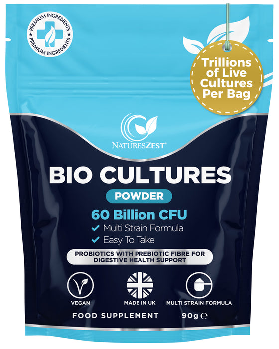 Probiotic Powder for Gut, Digestive & Immune Support – 9-in-1 Bio Cultures Complex, High Strength 60 Billion CFU