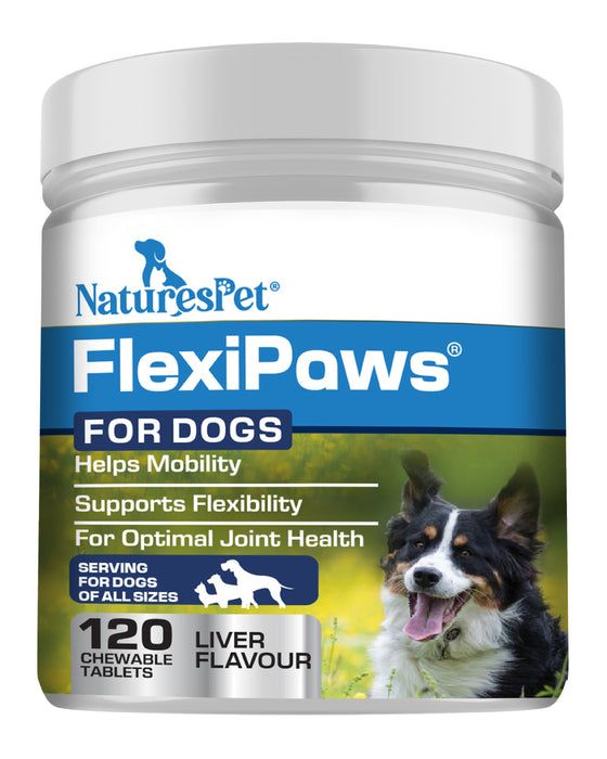 Dog Joint Support Supplement for Mobility & Flexibility Support – FlexiPaws Advanced 120 Chewable Tablets