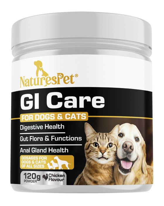 Digestive Support Powder for Dogs & Cats – Probiotic with Prebiotics, GI Care Advanced Supplement