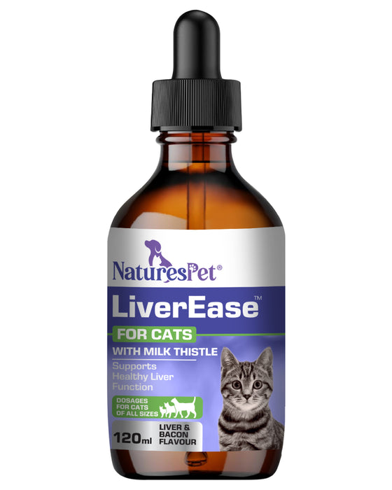 Cat Liver Support Drops for Detox & Health Support – LiverEase Advanced 120ml Liquid for Feline Liver Support