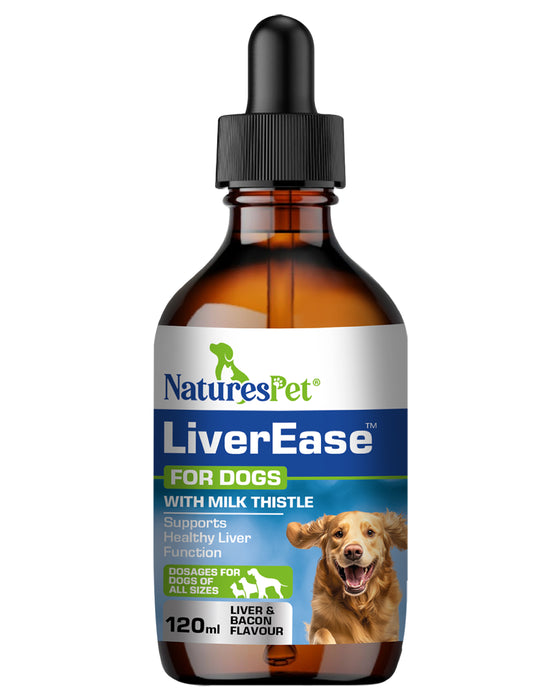 Dog Liver Support Drops for Detox & Health Support – LiverEase Advanced 120ml Liquid for Canine Liver Care