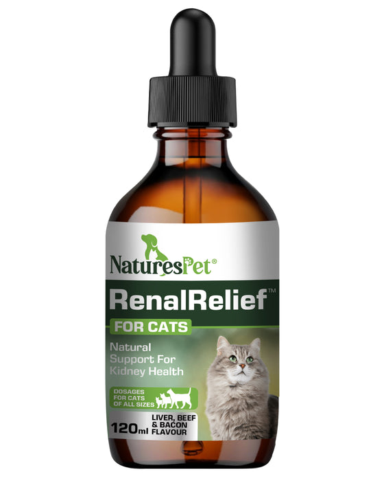 Cat UTI Support Drops for Urinary & Kidney Health Support – Renal Relief Advanced Formula for Cats