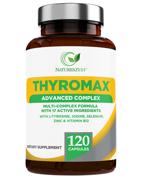 Thyroid Support Supplement for Energy, Metabolism & Hormone Balance Support – 120 Vegan Capsules for Women & Men