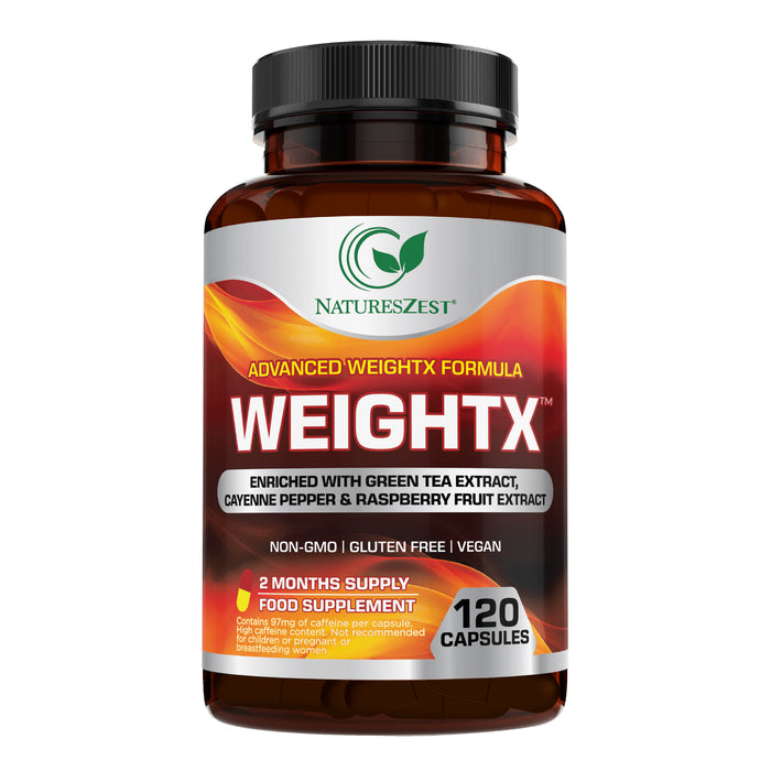 WeightX Advanced Formula – Supplement for Metabolic Support & Nutrient Balance with Green Tea & Chromium, 120 Capsules for Women & Men