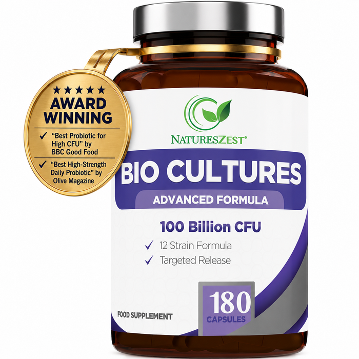 Ultra Strength Daily Probiotic 100 Billion CFU with 12 Strains – Intensive Gut & Digestive Support, 180 Capsules