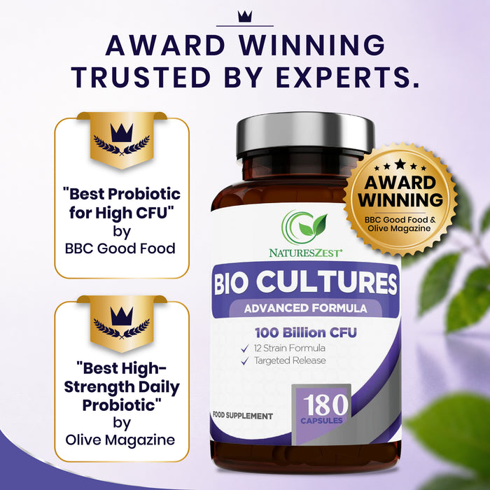 Ultra Strength Daily Probiotic 100 Billion CFU with 12 Strains – Intensive Gut & Digestive Support, 180 Capsules