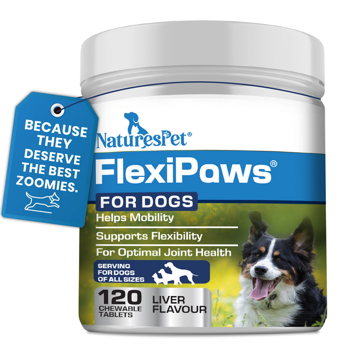 Dog Joint Support Supplement for Mobility & Flexibility Support – FlexiPaws Advanced 120 Chewable Tablets
