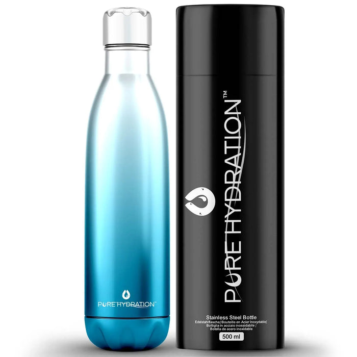 Stainless Steel Water Bottle 12 Hours Hot Water & 24 Hours Cold Water - 500ml Pure Hydration