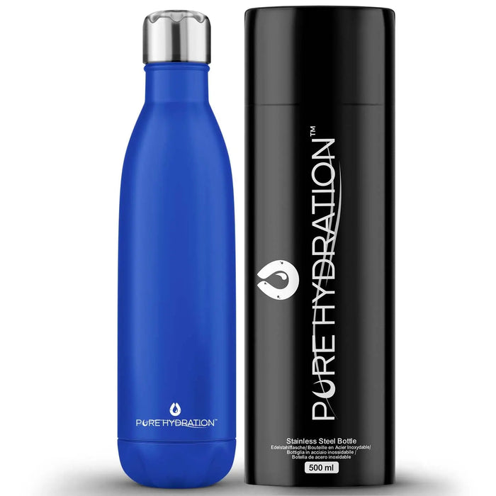 Stainless Steel Water Bottle 12 Hours Hot Water & 24 Hours Cold Water - 500ml Pure Hydration