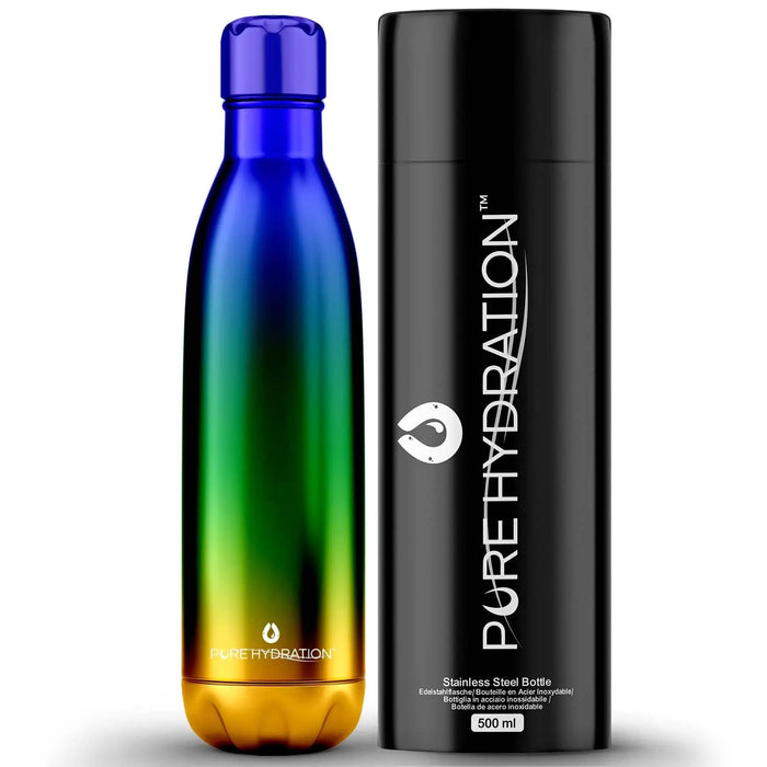 Stainless Steel Water Bottle 12 Hours Hot Water & 24 Hours Cold Water - 500ml Pure Hydration