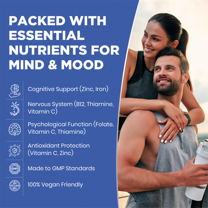 Brain Supplement for Focus, Memory & Mental Clarity Support – BrainPower+ Cognitive Support, 60 Vegan Capsules for Men & Women