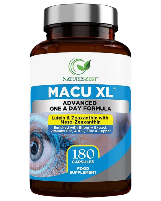 Eye Supplement for Vision & Macular Health – Macu XL with Lutein & Zeaxanthin for Eye Support