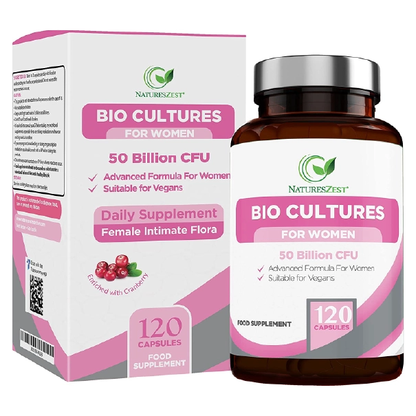 Women's Probiotics 50 Billion CFU With Prebiotics, 4 Months Supply-120 Capsules