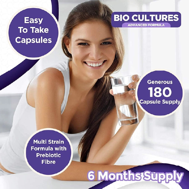 Ultra Strength Daily Probiotic 100 Billion CFU with 12 Strains – Intensive Gut & Digestive Support, 180 Capsules