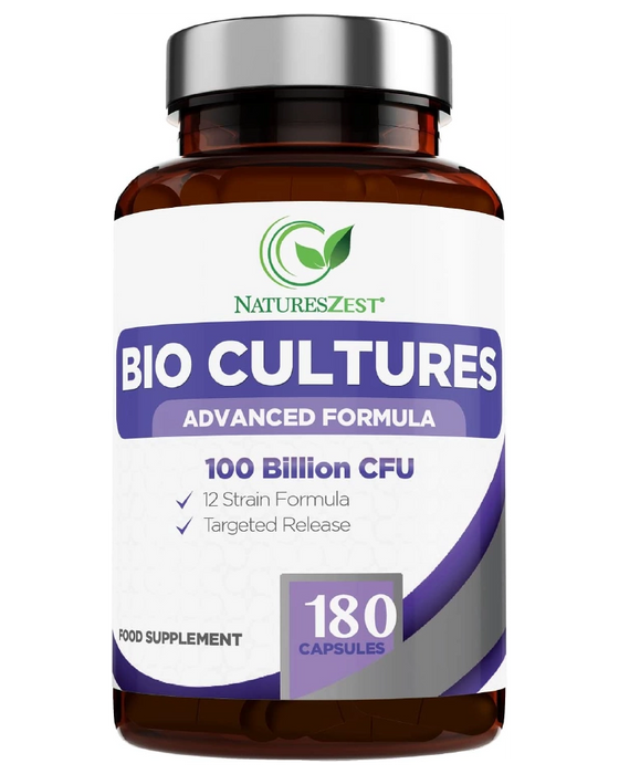 Ultra Strength Daily Probiotic 100 Billion CFU with 12 Strains – Intensive Gut & Digestive Support, 180 Capsules