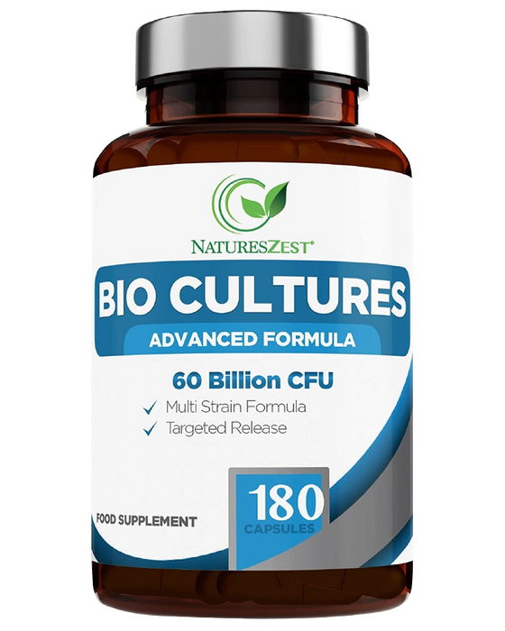 Advanced Daily Probiotic 60 Billion CFU for Digestive Balance Support – Multi-Strain Formula with Prebiotics, 180 Capsules