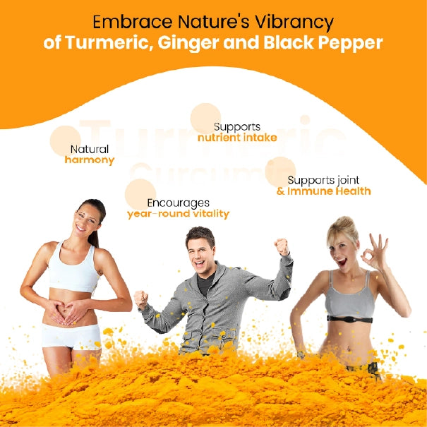 Turmeric Curcumin for Joint Comfort & Mobility Support– High Strength 7500mg Complex with Black Pepper & Ginger, 180 Tablets