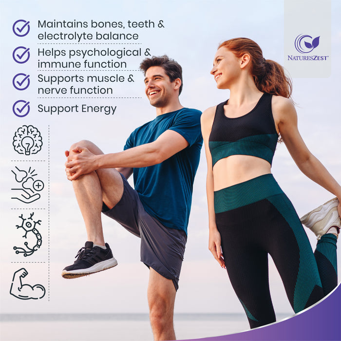 Magnesium Complex for Energy, Sleep & Muscle Support – Glycinate, Malate & Taurate with Vitamin B6, 120 Vegan Capsules