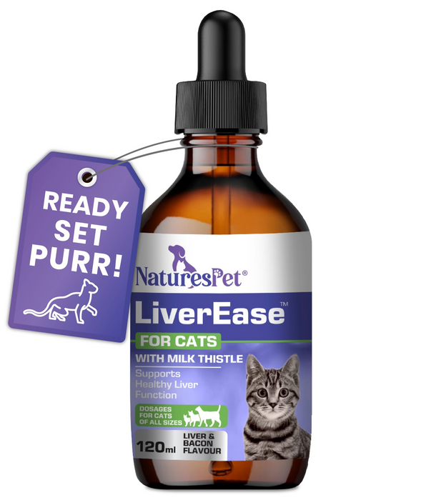Cat Liver Support Drops for Detox & Health Support – LiverEase Advanced 120ml Liquid for Feline Liver Support