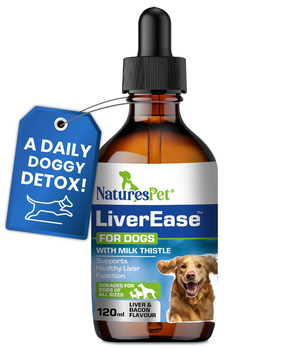 Dog Liver Support Drops for Detox & Health Support – LiverEase Advanced 120ml Liquid for Canine Liver Care
