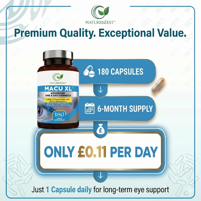 Eye Supplement for Vision & Macular Health – Macu XL with Lutein & Zeaxanthin for Eye Support
