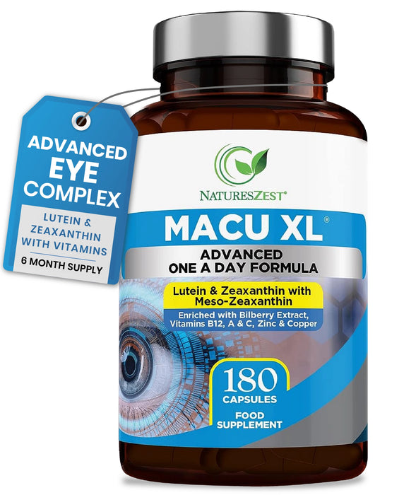 Eye Supplement for Vision & Macular Health – Macu XL with Lutein & Zeaxanthin for Eye Support