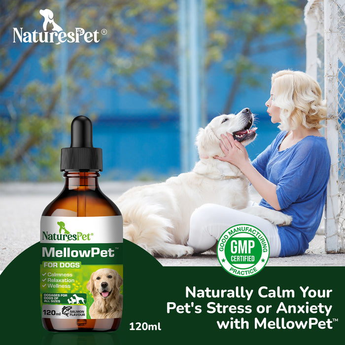 MellowPet for Dogs – Advanced Calming Supplement for Stress and Anxiety 120ml Liquid