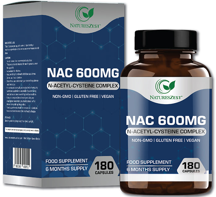 NAC N-Acetyl-Cysteine 600mg - High Strength NAC Supplement