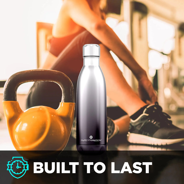 Stainless Steel Water Bottle 12 Hours Hot Water & 24 Hours Cold Water - 500ml Pure Hydration