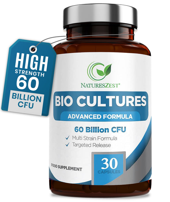 Advanced Daily Probiotic 60 Billion CFU for Digestive Balance Support – Multi-Strain Formula with Prebiotics, 180 Capsules