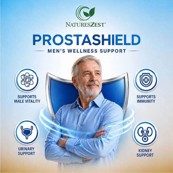 Prostashield for Men - Men's Health Supplement with Zinc, Vitamin D & Plant Sterols, 60 Vegan Capsules
