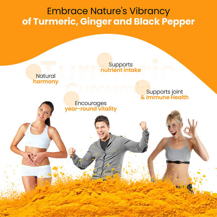 Turmeric Curcumin 7500mg Complex with Black Pepper & Ginger 180 Tablets