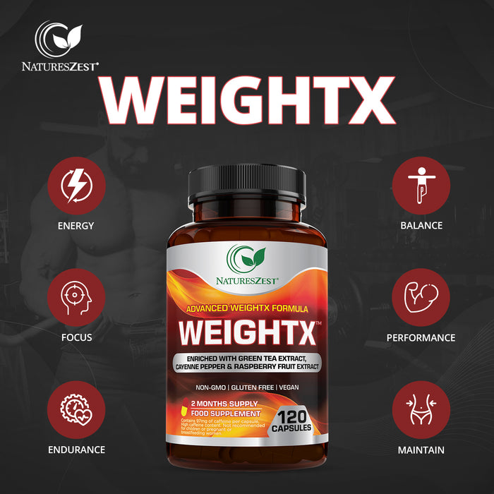 WeightX – Weight Management Supplement for Women & Men 120 Capsules