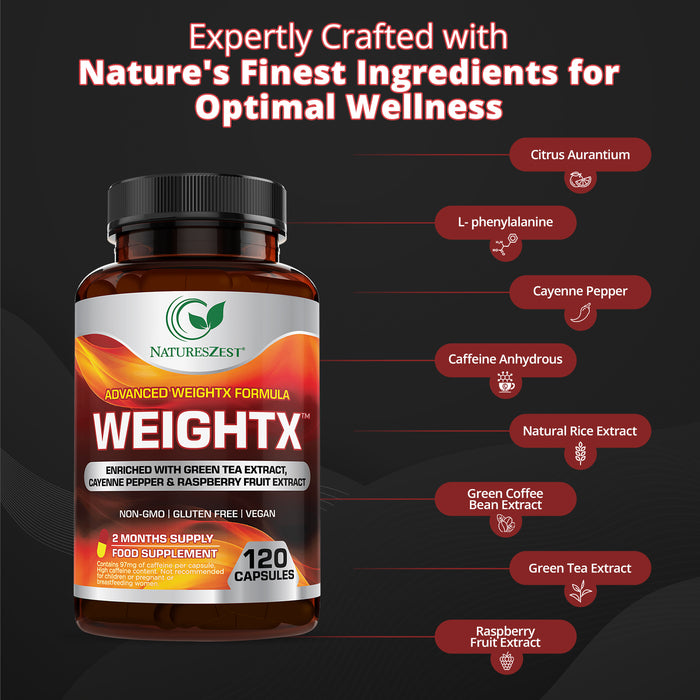 WeightX – Weight Management Supplement for Women & Men 120 Capsules