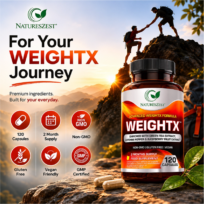 WeightX Advanced Formula – Supplement for Metabolic Support & Nutrient Balance with Green Tea & Chromium, 120 Capsules for Women & Men