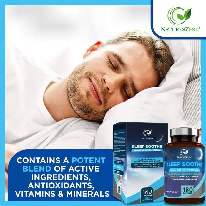 Sleep Soothe With 5-HTP, Lemon Balm, Magnesium & Lavender Natures Zest