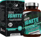 Testo Ignite Muscle Booster Supplement For Men - 180 Caps - Gym Supplements For Men Natures Zest